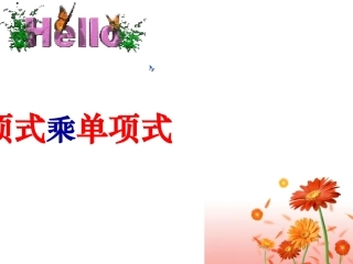 单项式乘单项式 