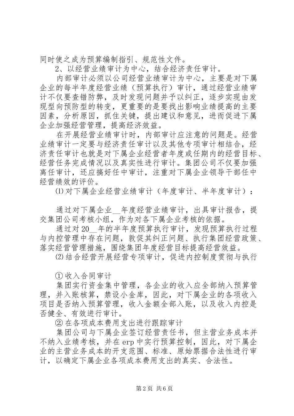 公司专项审计工作计划_第2页