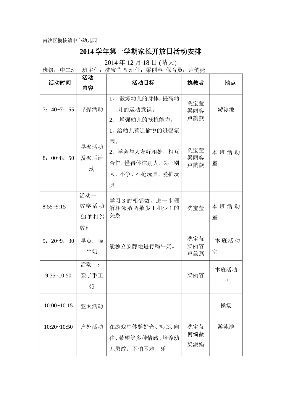 中二班家长开放日MicrosoftWord文档_第1页