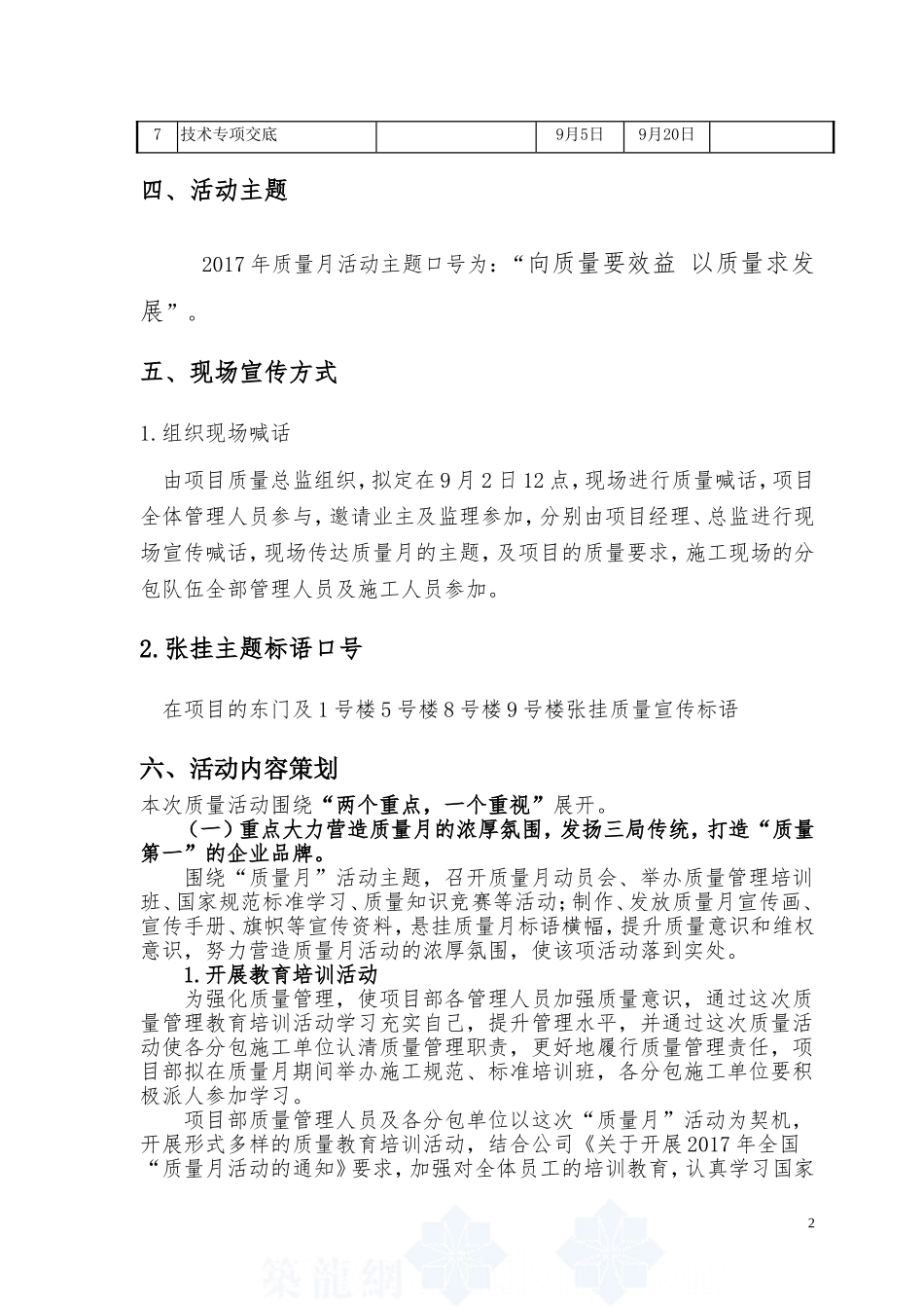 2017年质量月活动策划_第2页
