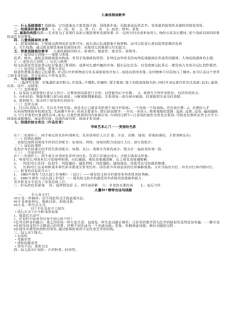 儿童线描画教学