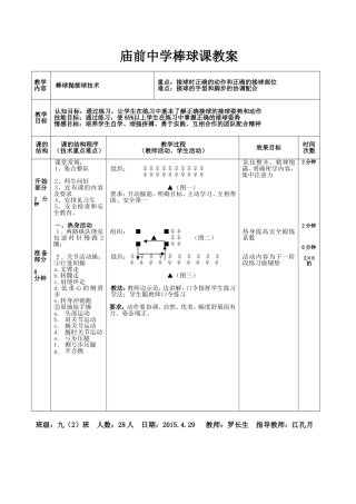 棒球公开课教案(1)