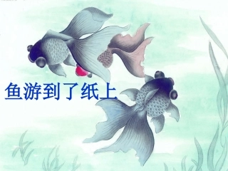 27  鱼游到了纸上ppt课件(精简完美版)