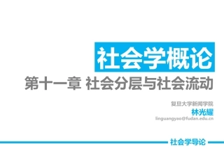 【11社会分层与社会流动】社会学导论 林光耀