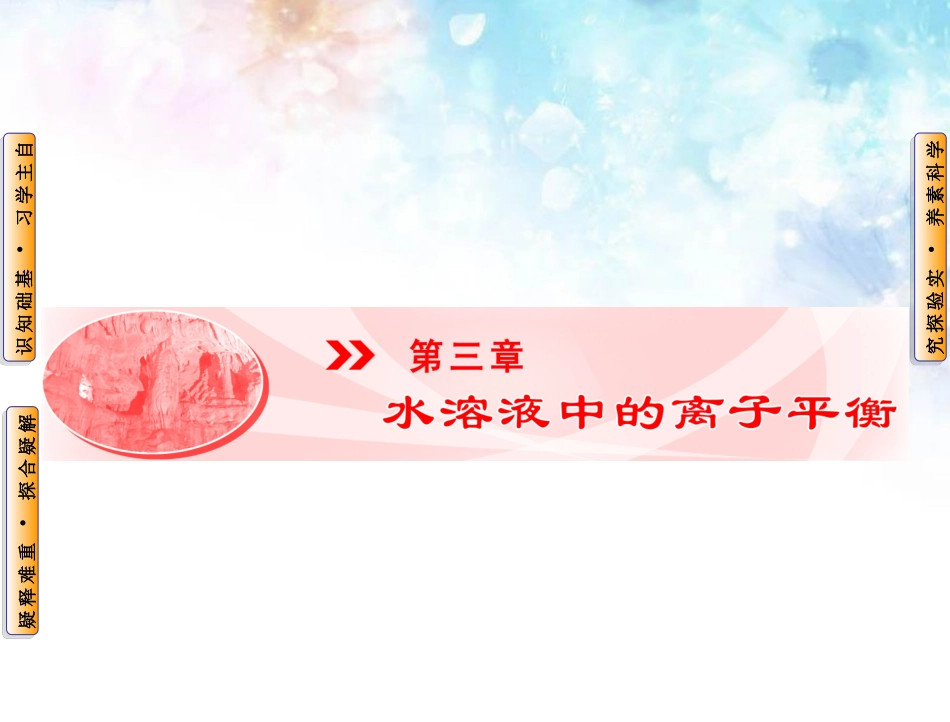 【人教版】化学选修四：3.1《弱电解质的电离》ppt课件_第1页