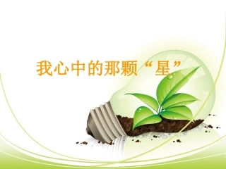 我心中的那颗星课件