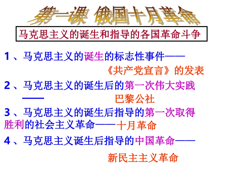 人教版九年级下册世界历史全册复习课件_第3页