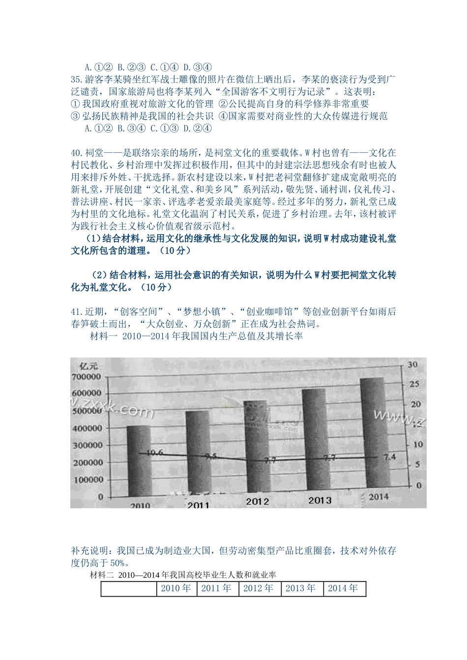 2015浙江文科综合_第3页