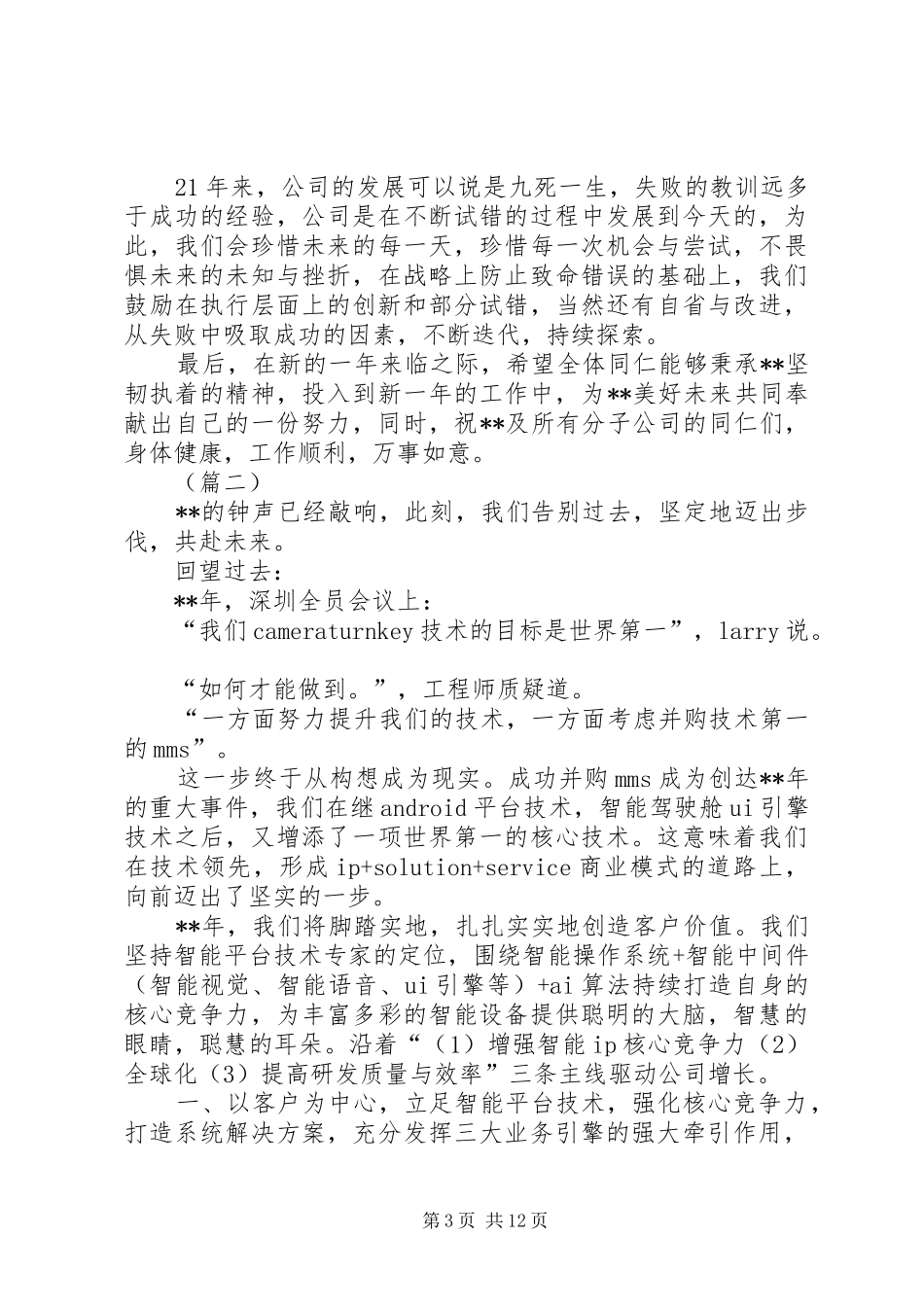 公司企业领导新年致辞_第3页