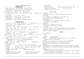 【强烈推荐】小学六年级数学总复习资料