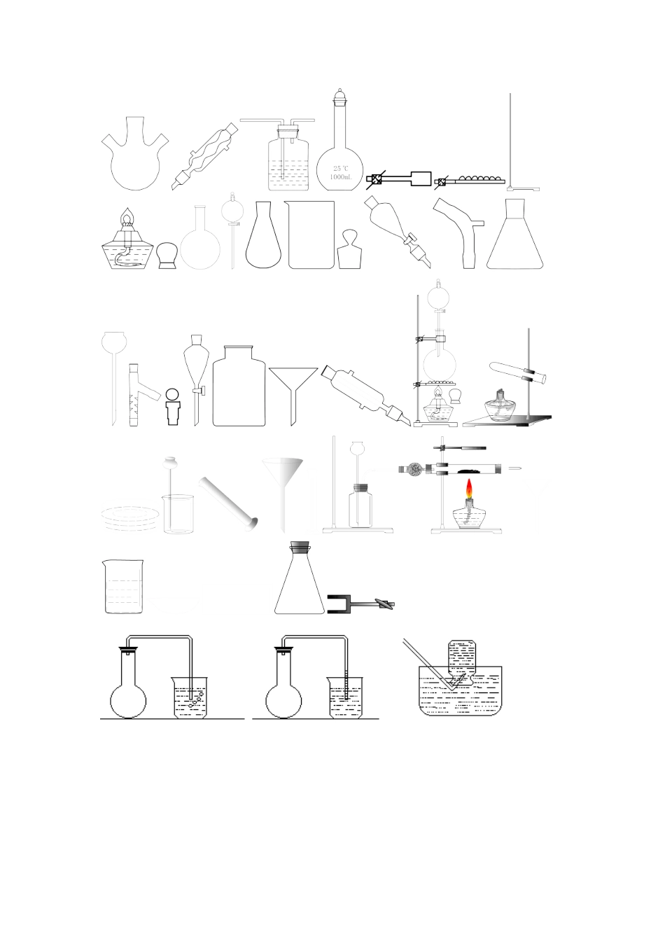 常见的化学实验仪器图（出题必备）_第1页
