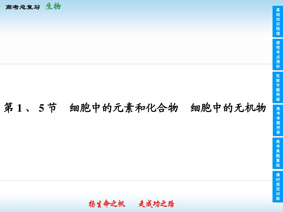 2013高中生物一轮复习课件(人教版)1-2-15_第2页