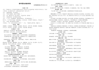 七年级必背古诗文