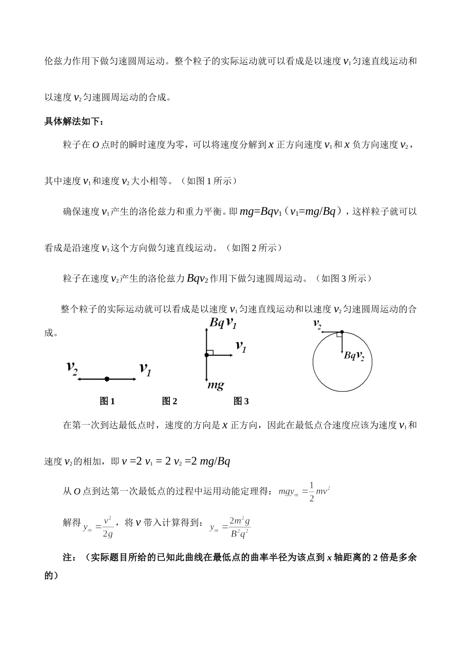 巧用运动合成和分解的思想化解带电粒子在电磁场中的运动_第2页