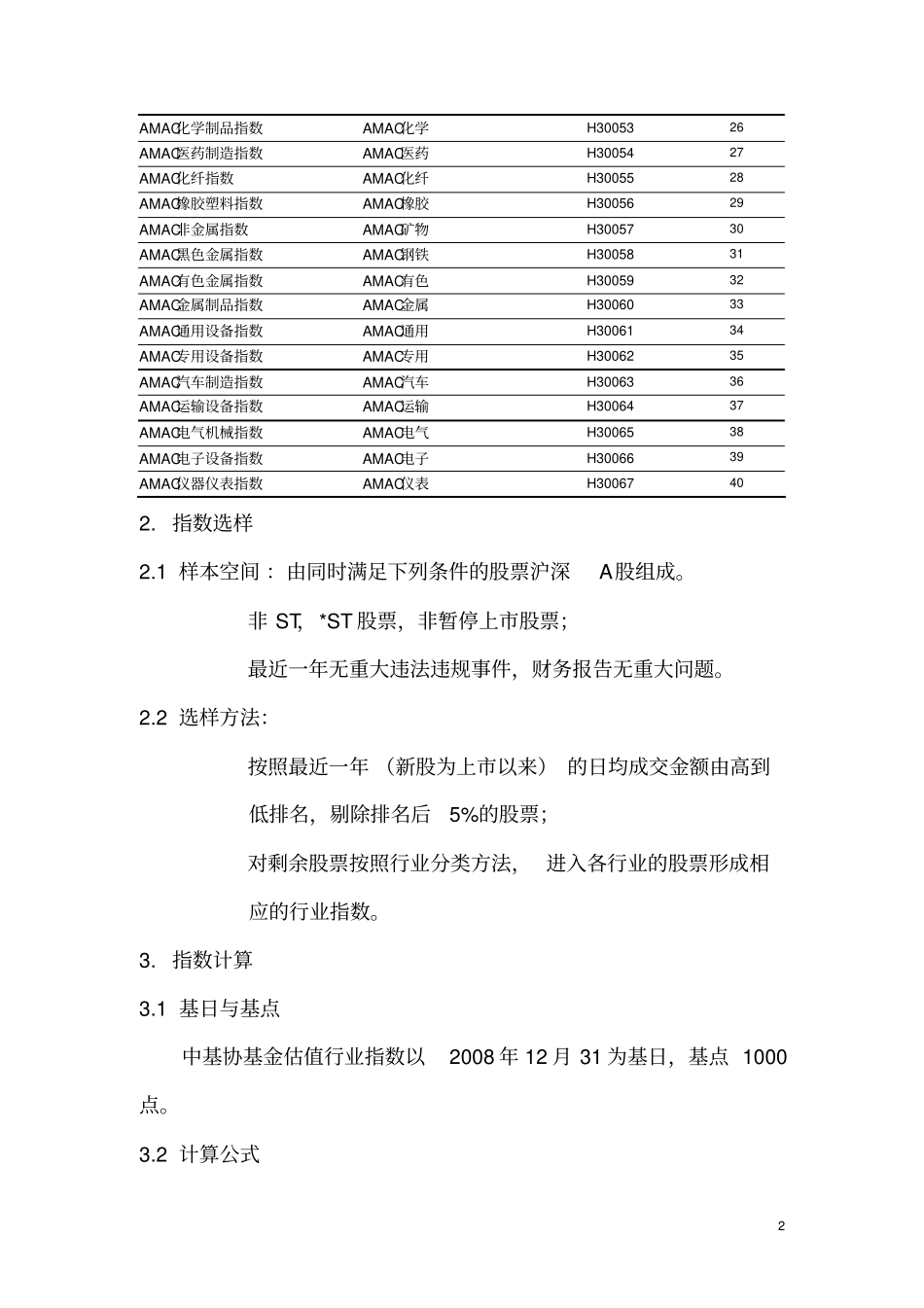 中基协AMAC基金行业股票估值指数编制方案分析_第2页