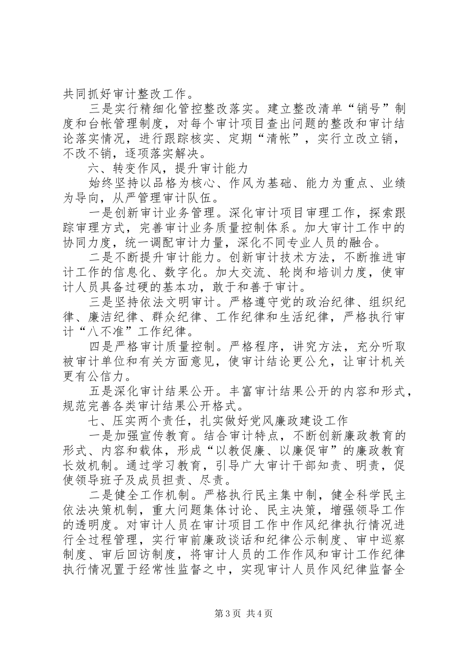县审计局XX年工作计划_第3页