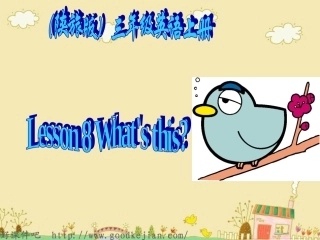 三年级英语上册Lesson8What’sthis教学PPT课件(陕旅版)