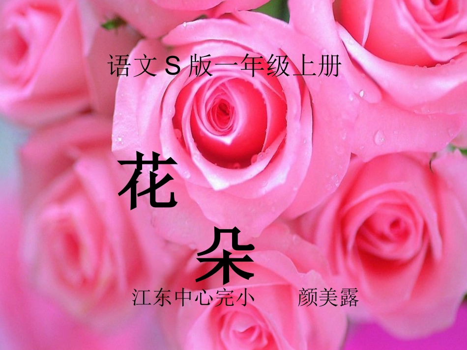 一年级语文《花朵》_第1页