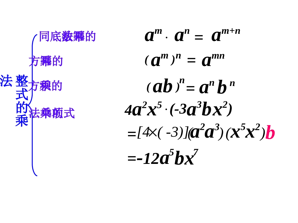 整式乘法及乘法公式练习课件华东师大版八年级上册_第2页