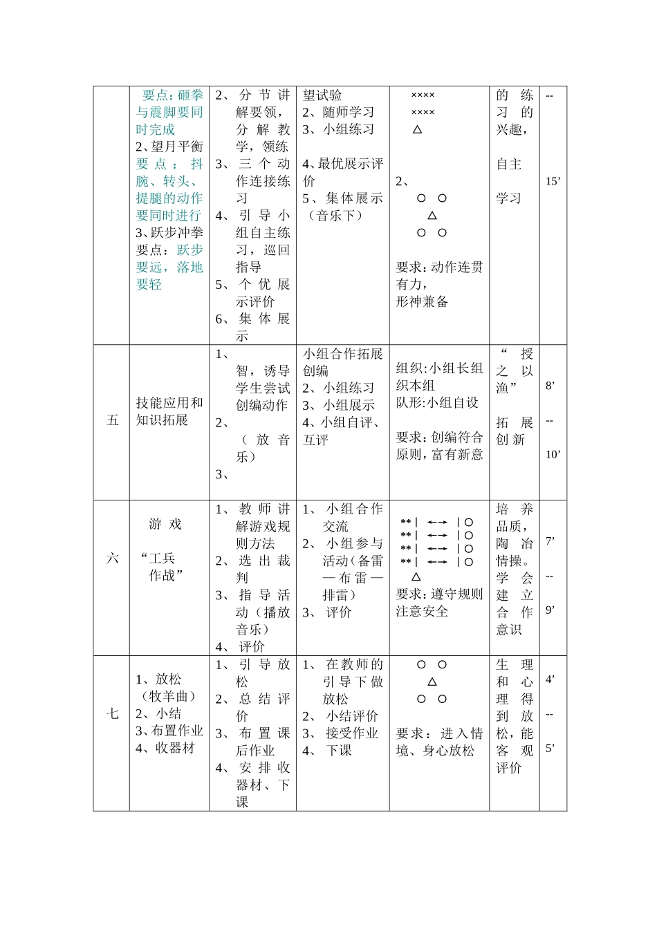 体育与健康课时计划22233_第2页