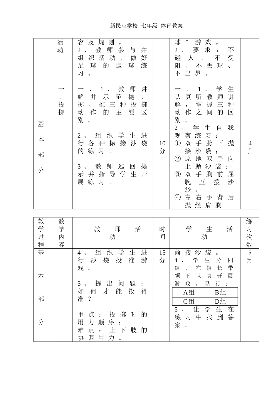 初中七年级体育教案王希强_第2页