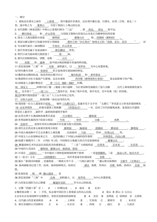 中外园林史题库2