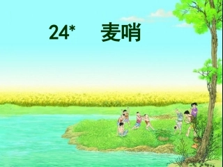 人教版四年级语文下册《麦哨》课件PPT