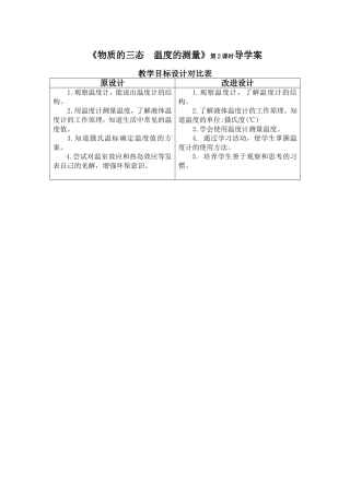 物质的三态温度的测量