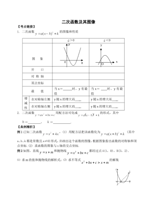 二次函数及其图像