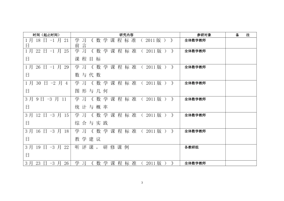 校本教研活动方案_第3页