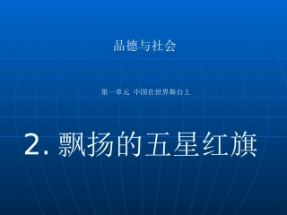 《飘扬的五星红旗》