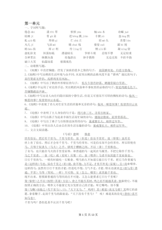 苏教版八年级下期末复习资料汇编(免费下载)