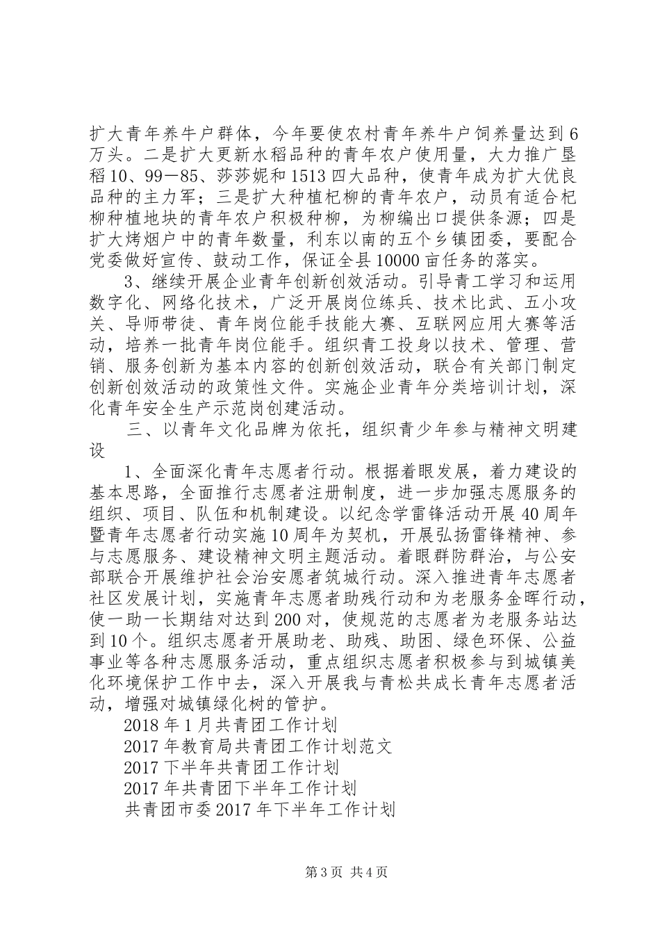 共青团工作工作计划范文_第3页