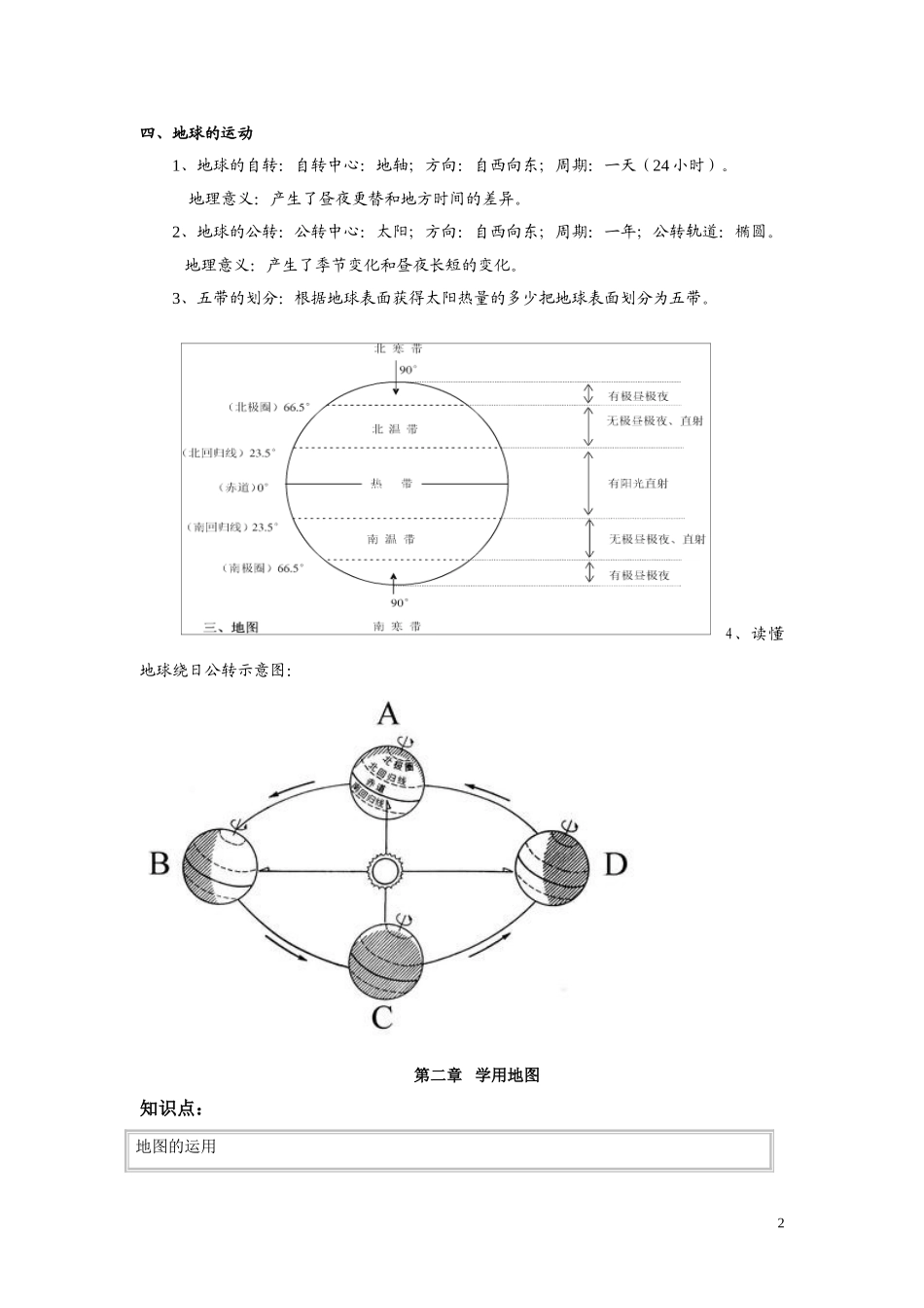 七年级地理上总复习提纲_第2页