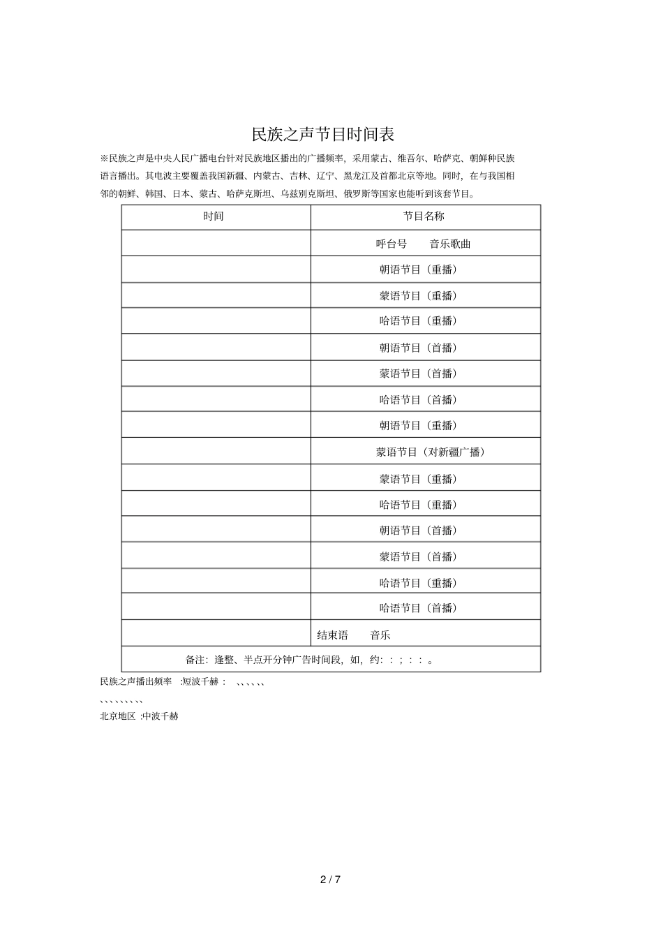 中央人民广播电台民族之声第八套节目广告价格表_第2页