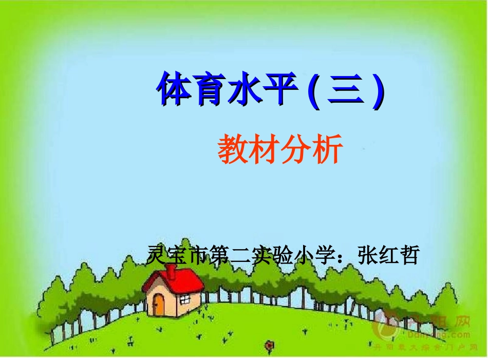 水平三解说教材PPT_第1页