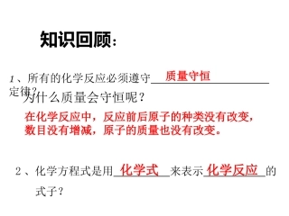 书写化学方程式（上课