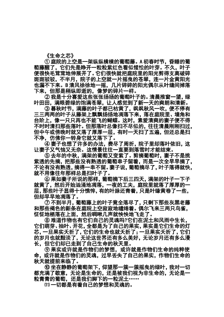 散文阅读练习_第3页