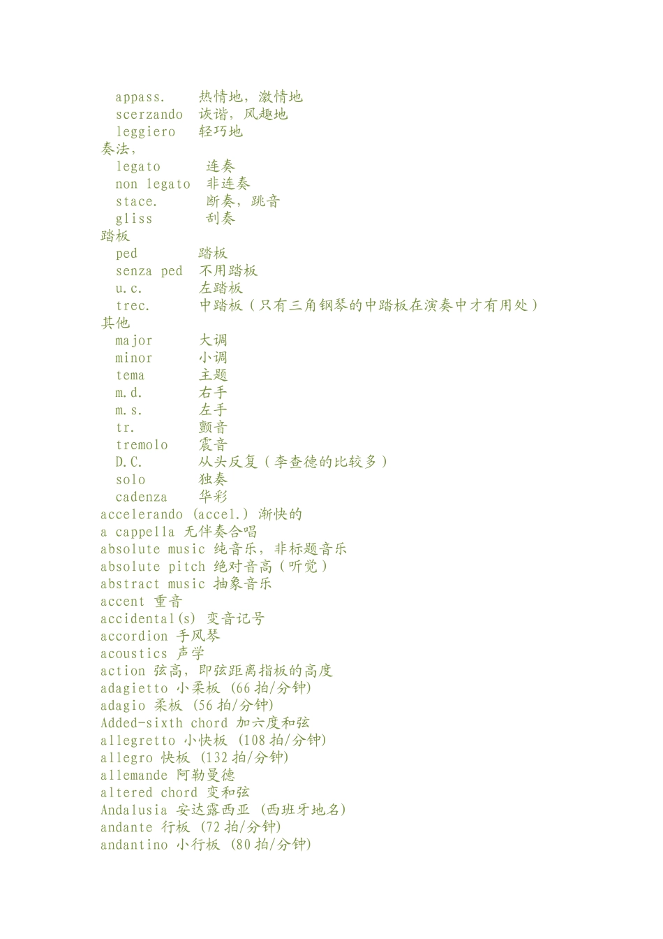 乐谱上的音乐术语_第2页