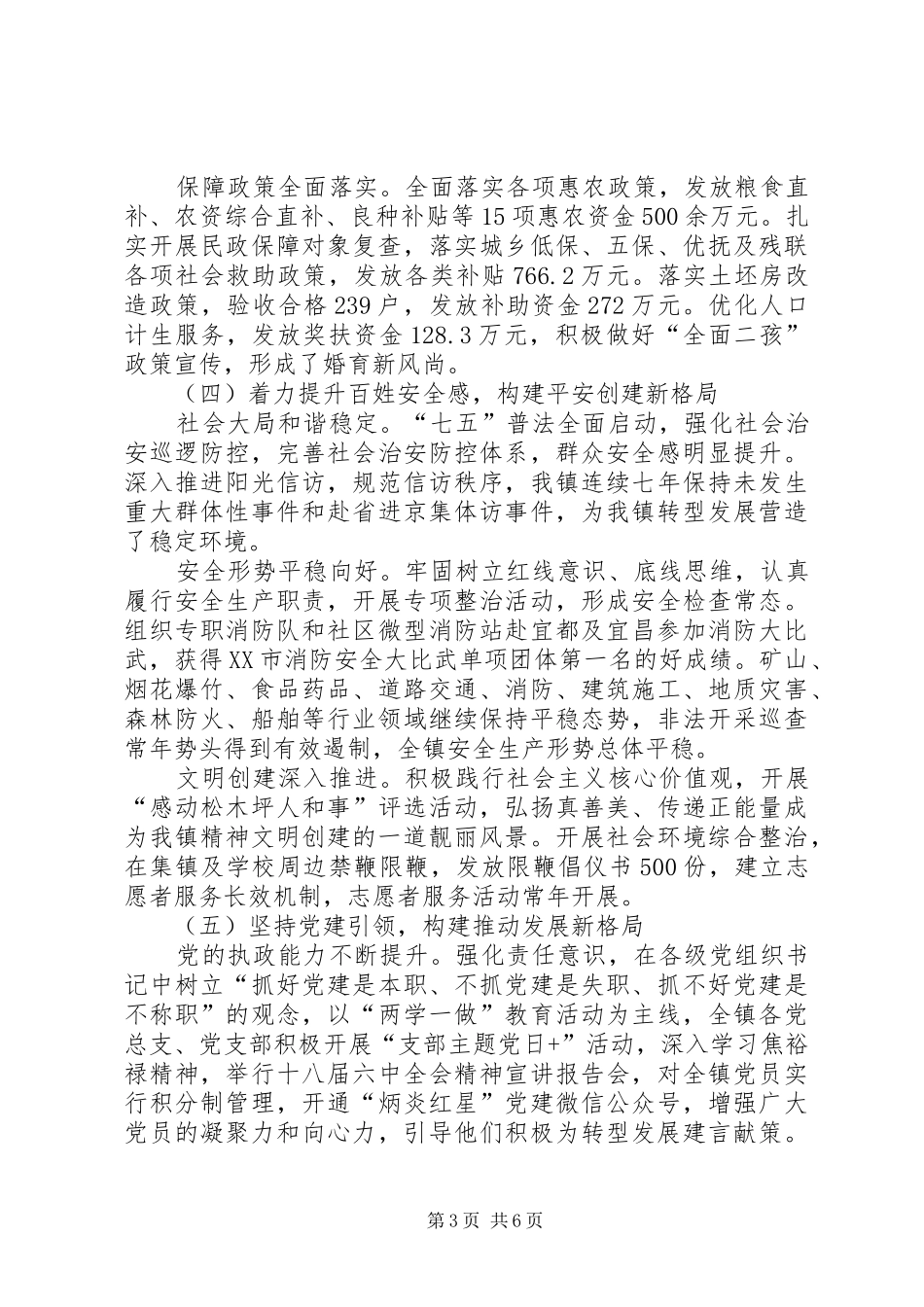 乡镇XX年度工作总结和XX年度工作安排_第3页