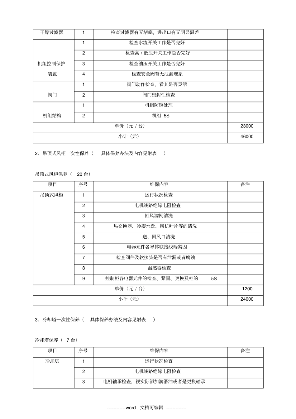 中央空调维保方案及报价_第2页