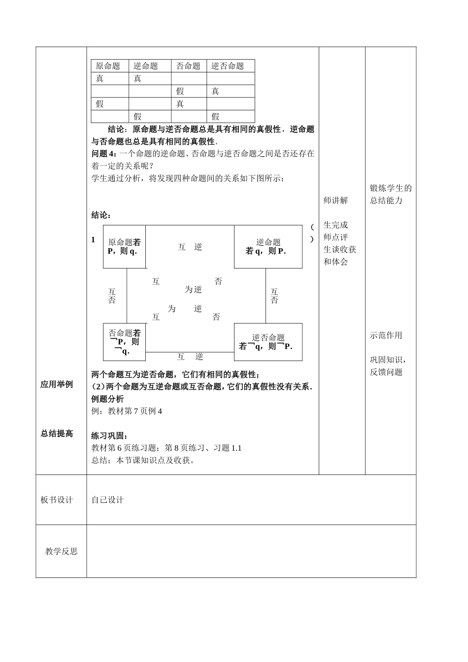 常用逻辑用语教学设计_第2页