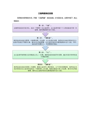 三备两磨岗位实践