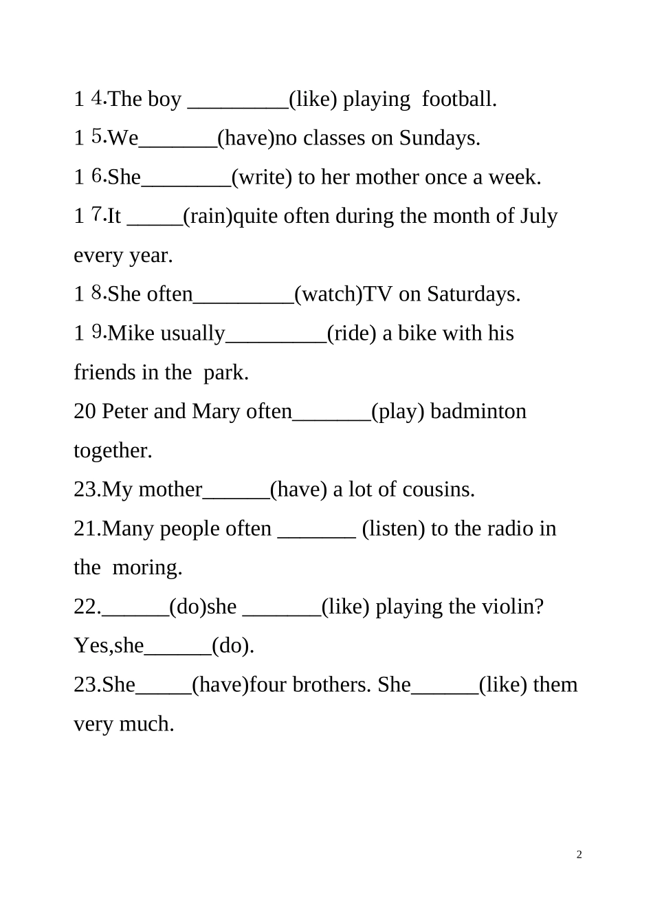 一般现在时 (2)_第2页