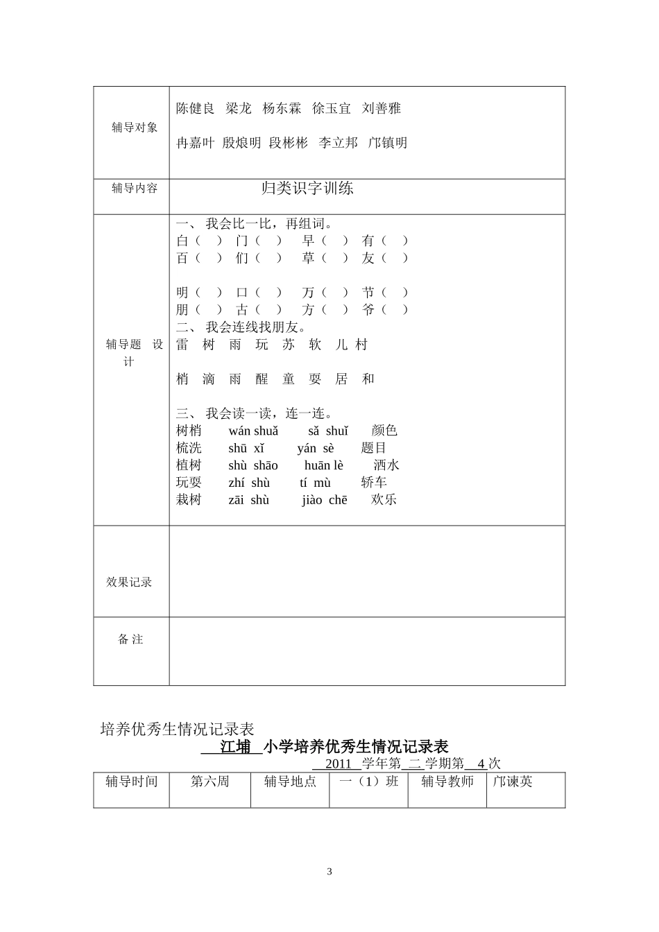 培养优秀生情况记录表(2011)_第3页