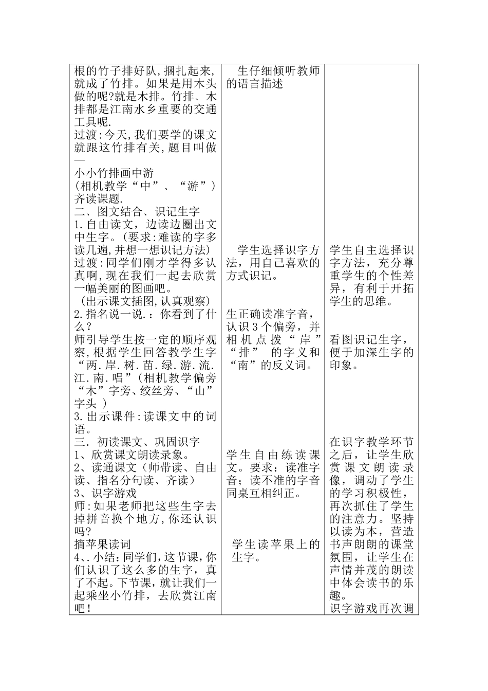 小小竹排画中游教学设计_第2页