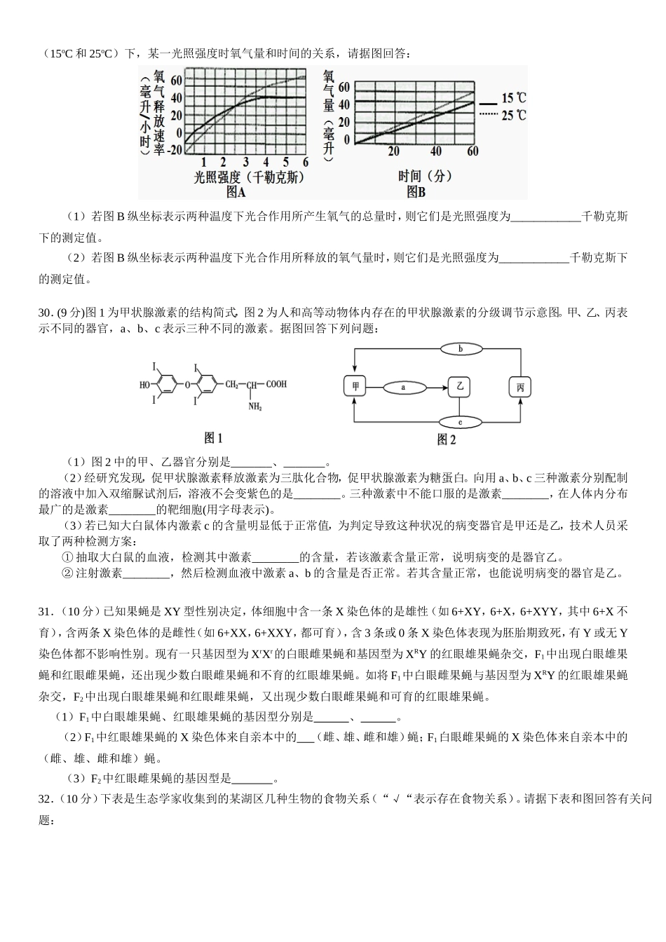 得分训练理综题_第2页