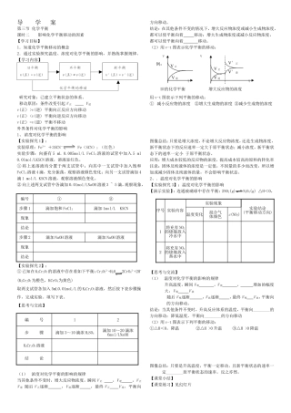 化学平衡张立雪导学案