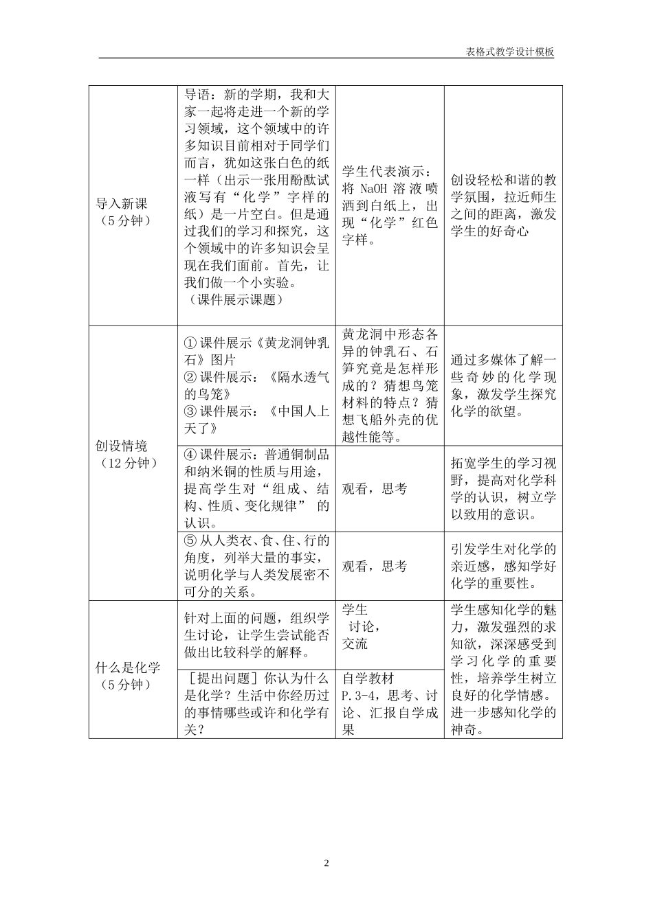化学教学设计方案2010519_第2页