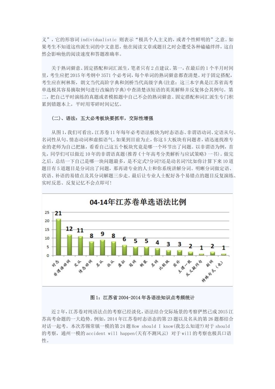 2015年江苏省高考英语命题趋势及其对策(名师谈高考)_第2页